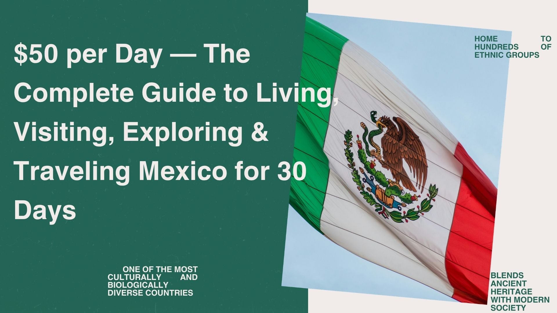 $50 per Day — The Complete Guide to Living, Visiting, Exploring & Traveling Mexico for 30 Days